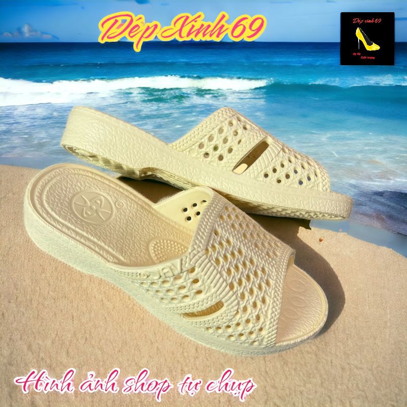 Dép quai ngang tổ ong mẫu mới, siêu nhẹ nam, nử Duwa hàng chính hãng