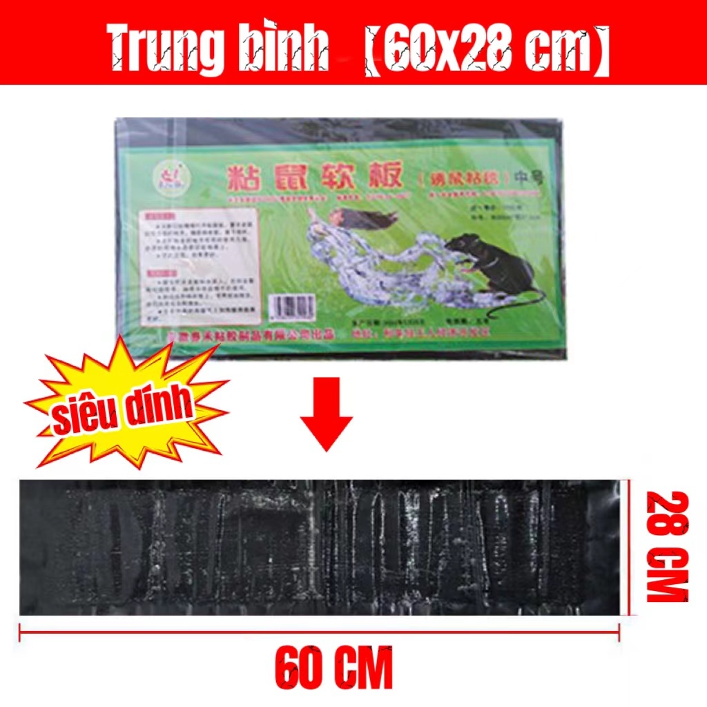 🔥Rẻ vô địch🔥 Mua 10 tặng 1 | Lớn 120cm x 28cm Keo dán chuột keo dính chuột keo bẫy chuột màu đen siêu dính kích thước