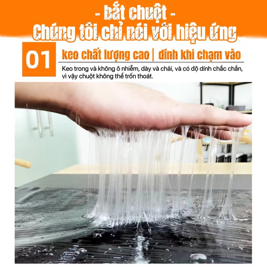 🔥Rẻ vô địch🔥 Mua 10 tặng 1 | Lớn 120cm x 28cm Keo dán chuột keo dính chuột keo bẫy chuột màu đen siêu dính kích thước
