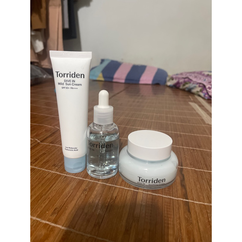 Pass bộ 4 sp gồm srm + serum + kem dưỡng + kcn Torriden