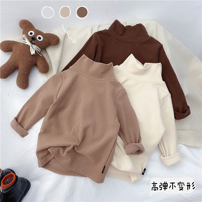 Áo giữ nhiệt cổ 3p chất zip lông thu đông cho bé 8-18kg Namkidshop