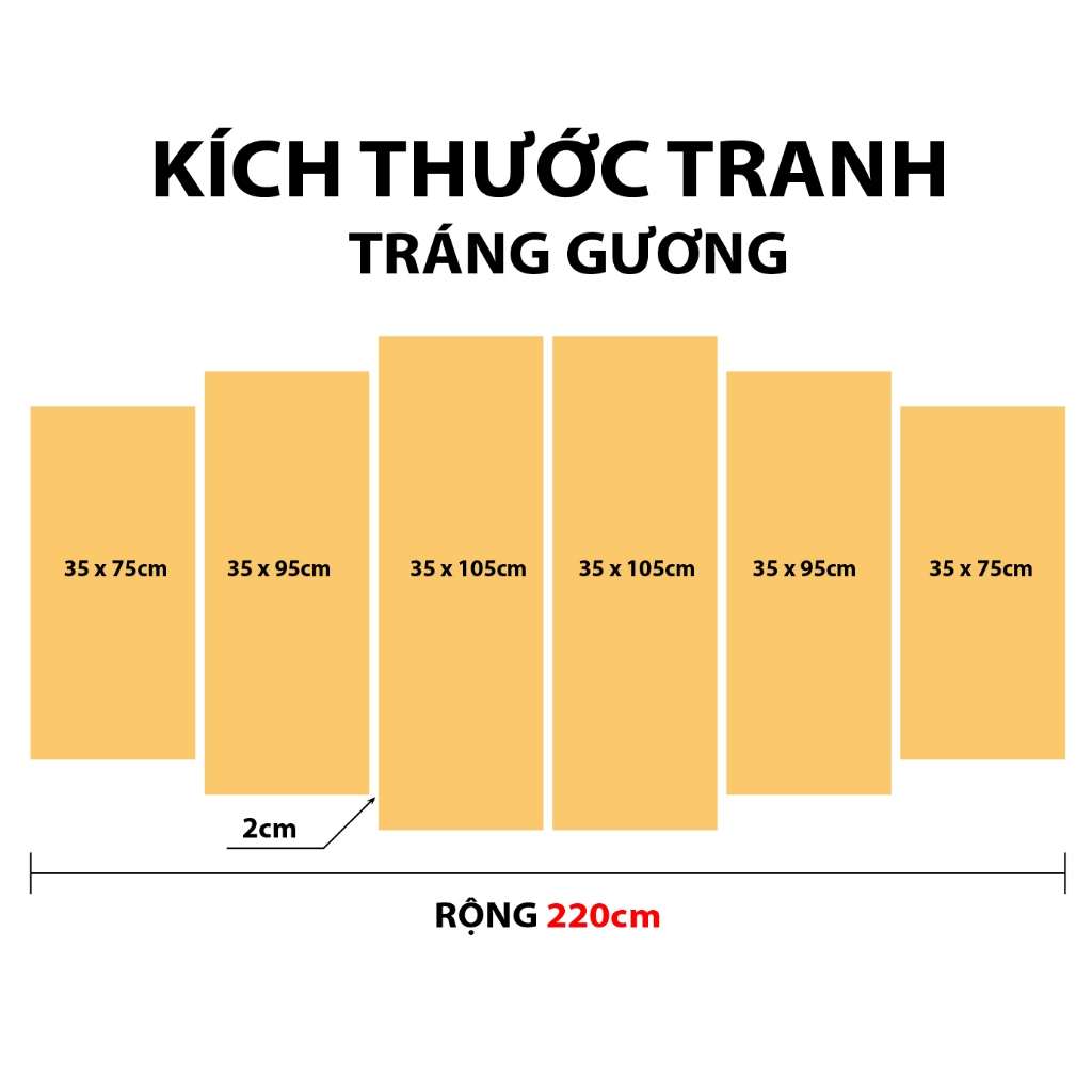 SIÊU TO CÓ KHUNG. Tranh tráng gương treo phòng khách, phòng họp, phòng làm việc