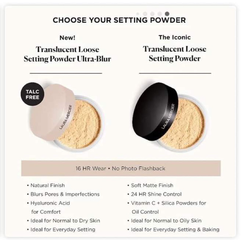 L@uủa mercier Ultra-Blur Talc-Free Translucent Loose Setting Powder phấn phủ