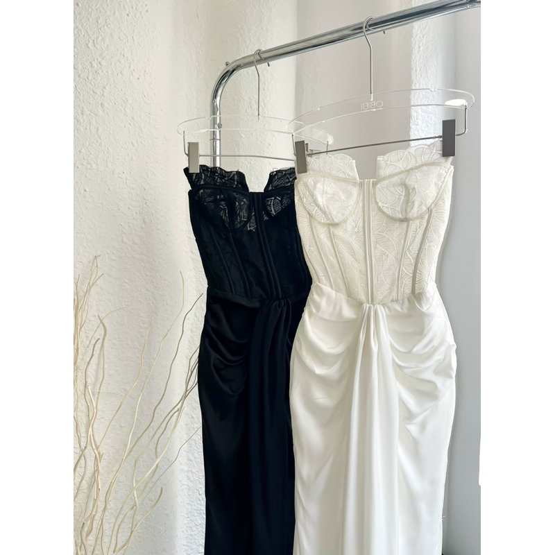 ĐẦM QUÂY BODY THÂN REN CHÂN LỤA RÚM TRƯỚC DỰ TIỆC