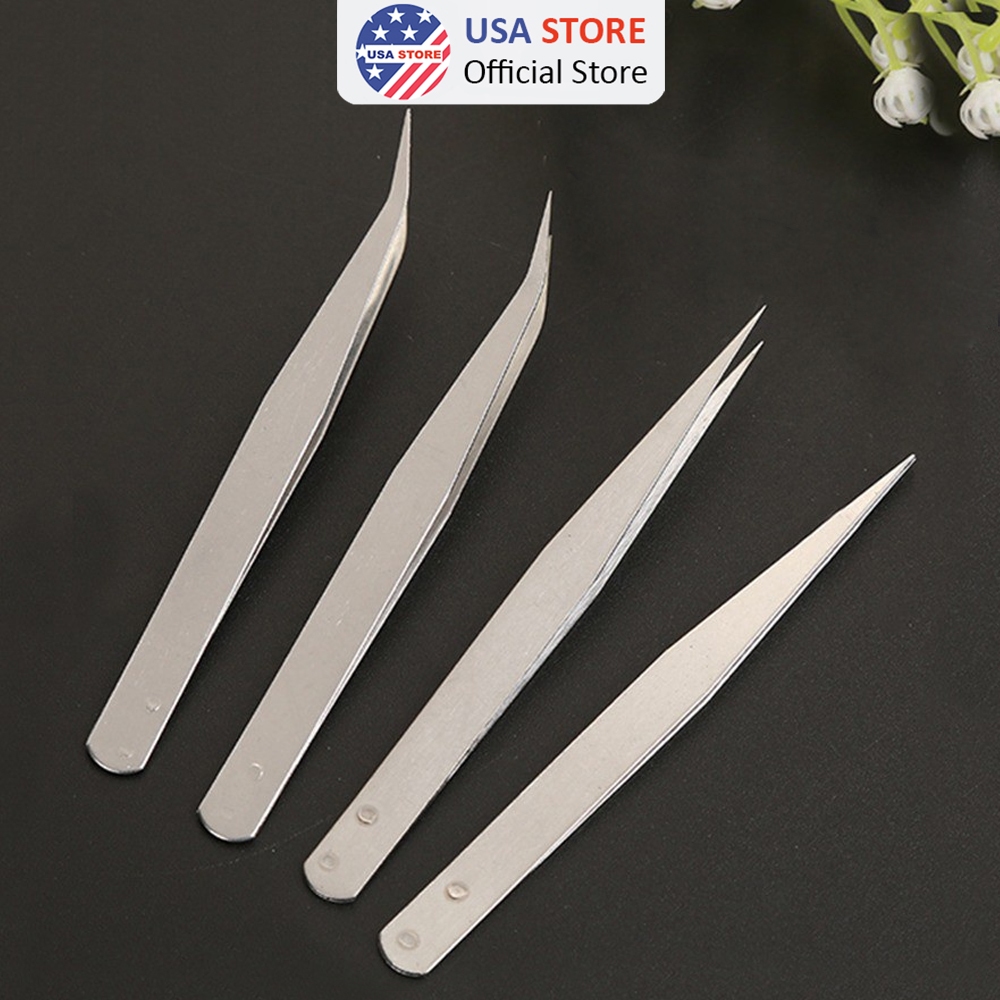 Dụng Cụ Nhíp Kẹp Gắp Lông Tổ Yến - Linh Kiện - Nối Mi - Gắp Đá Làm Móng Nail S6