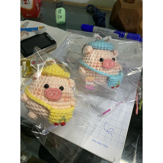 HEO ĐI HỌC len crochet handmade (ẢNH THẬT)