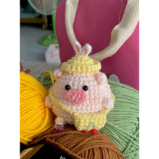HEO ĐI HỌC len crochet handmade (ẢNH THẬT)