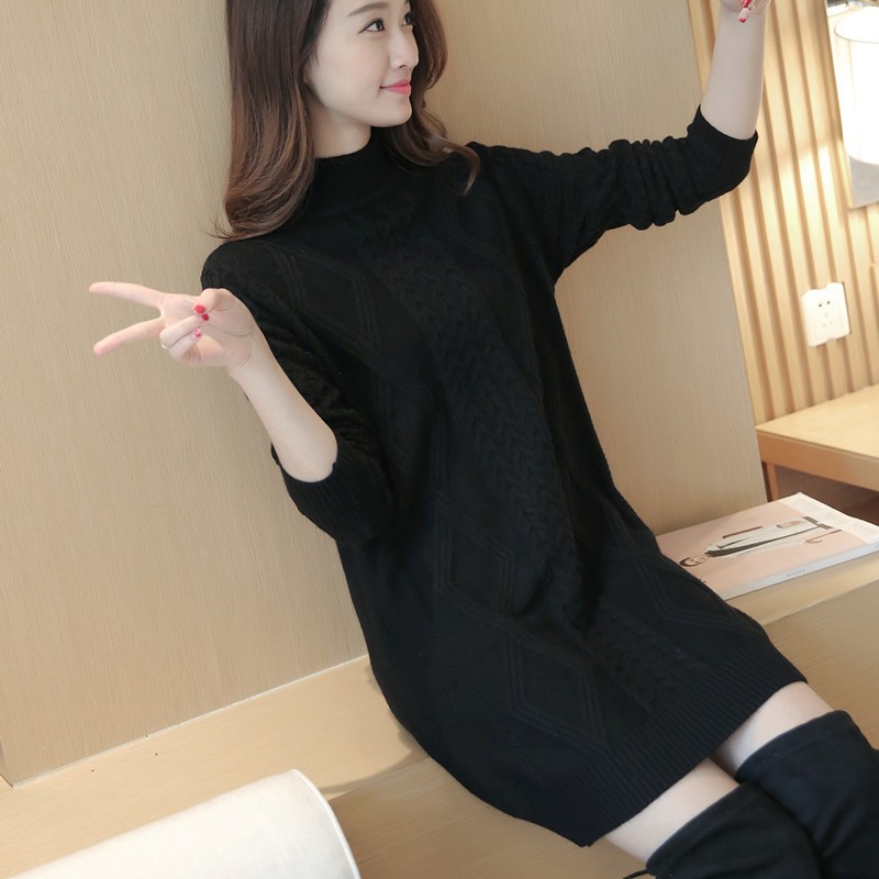 Áo len nữ dáng dài thời trang phong cách Hàn Quốc