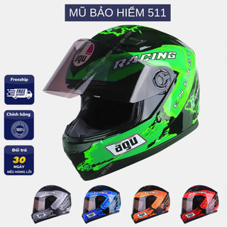 Mũ Bảo Hiểm Fullface AGU TEM Racing Energy -  BH Chính Hãng 12 Tháng