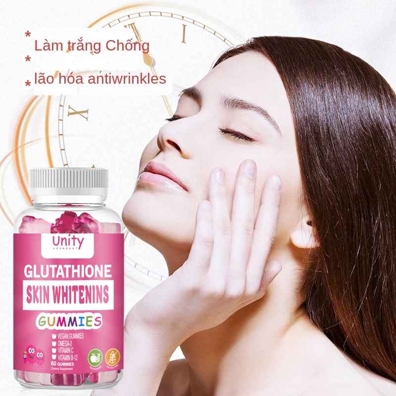 Viên uống trắng da hủy nám Glutathione 500, nâng tone nhanh, uống trắng da toàn thân, hộp 60 viên