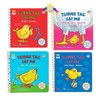 Sách - tương tác lật mở số đếm hình dạng màu sắc từ trái nghĩa cho trẻ 0-6 tuổi - đinh tị