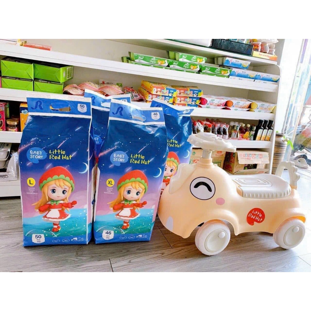 Combo 4 bịch bỉm quần/dán LITTLE RED HAT - ÚC siêu mềm mịn, thấm hút