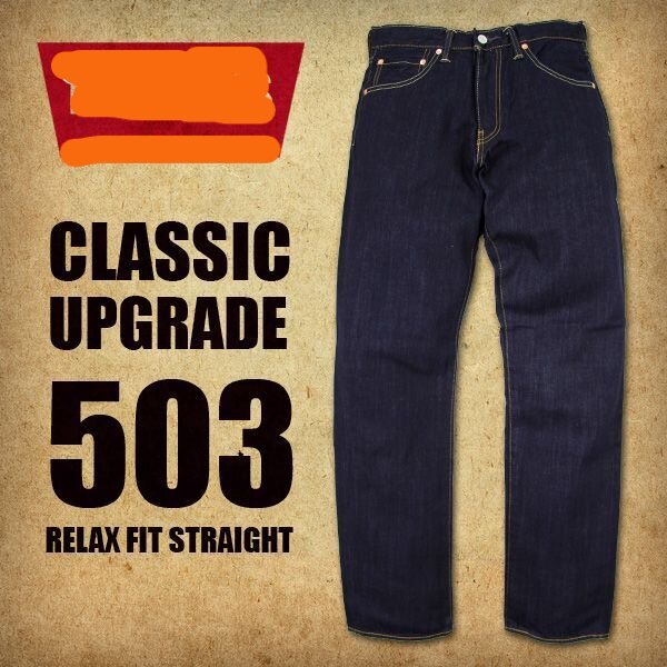 Quần jeans nam levis 503 Loose Straight from suông Size 31x33