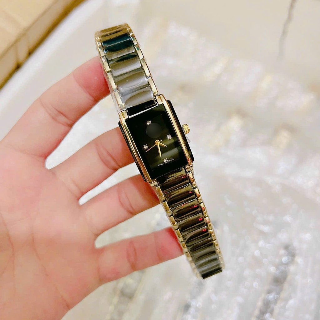 Đồng hồ nữ RDO , mặt hình chữ nhật , size: 24mm thiết kế sang trọng , trẻ trung , chống nước 3atm, bảo hành 6 tháng