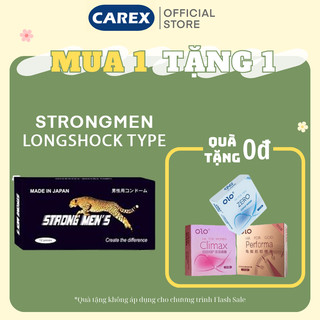 Bao cao su Nhật Bản Strong Men's (có gân gai - khử mùi tối đa - co giãn linh hoạt)- Hộp 12 chiếc