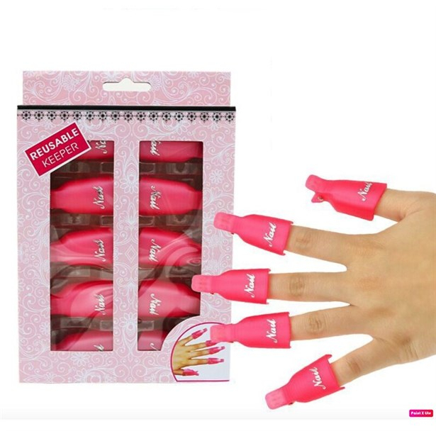 Kẹp ủ tháo gel móng tay, móng chân nhựa bền nhiều mẫu - Sushi nail mi