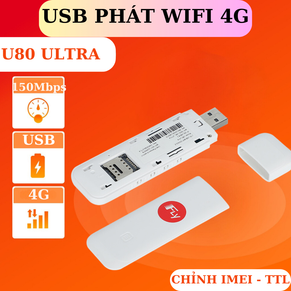 Usb phát wifi 4G Olax U80 Ultra phiên bản 2023 , tốc độ 150Mbs