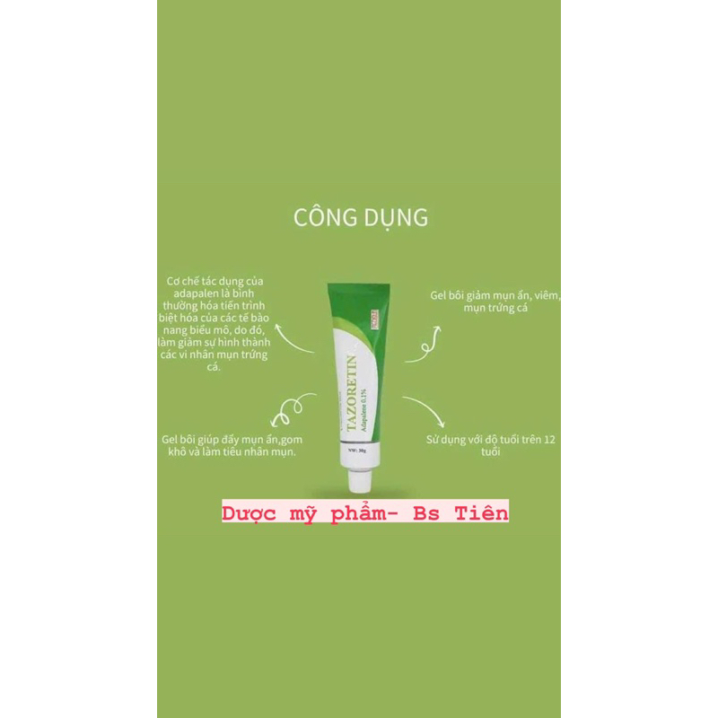 Bs Tiên- Chính hãng. Dưỡng màu xanh TA ZO