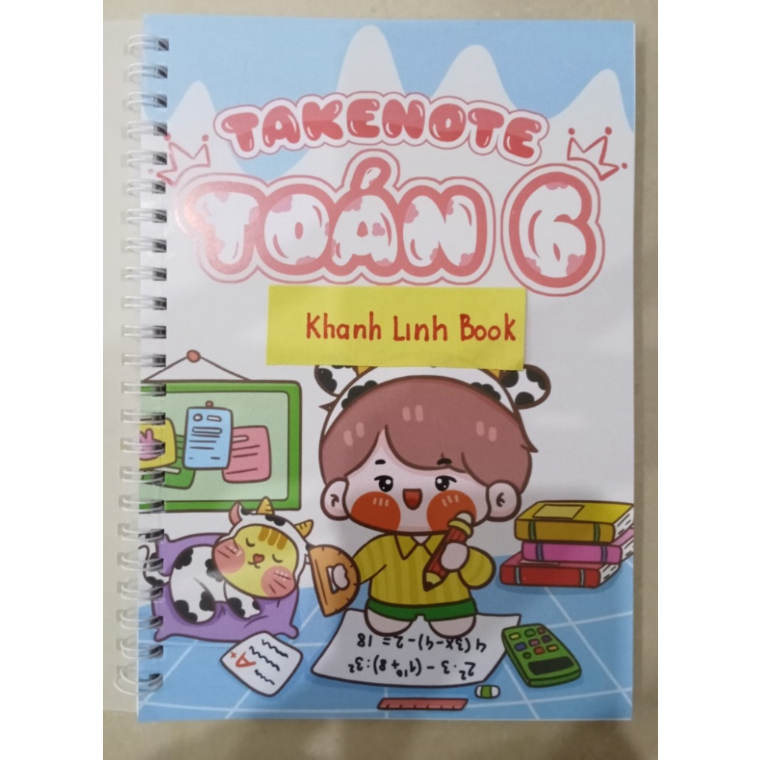 Sách - takenote văn  + Toán + tiếng anh + sinh + vật lí + hóa lớp 6