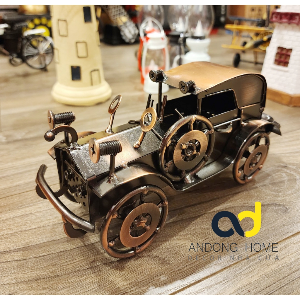 Mô Hình Xe Hơi Cổ Bằng Sắt Trang Trí Nhà Cửa, Văn Phòng - AnDong Decor