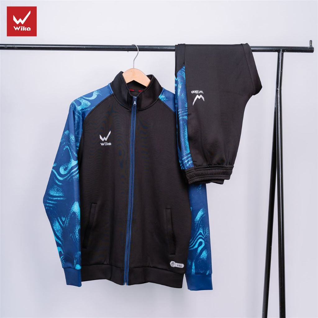 Bộ Nỉ Thể Thao Nam Nữ Wika Suvec Chính Hãng, Bộ Quần Áo Thể Thao Dài Tay Thu Đông Cao Cấp