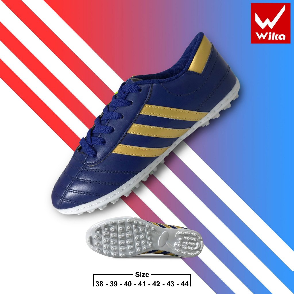 Giày Đá Bóng 3 Sọc Wika Chính Hãng, Giày Bóng Đá Wika 3 Sọc Đá Bóng Sân Cỏ Nhân Tạo