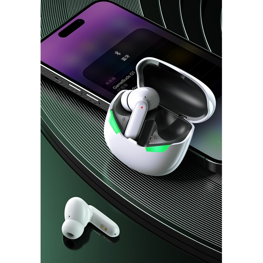 Tai nghe Bluetooth TWS Remax GameBuds G1 V5.3, Pin dùng 5H, Tăng giảm Âm, Chuyên Gaming - NHẤT TÍN Computer