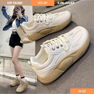 [Zm] Giày nữ độn đế phom gọn chân - Giày thể thao nữ KR thoải mái - Giày nữ đế cao ulzzang