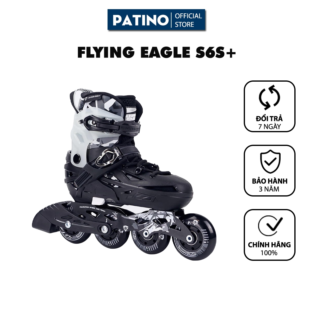 Giày patin trẻ em Flying Eagle S6S+ new chính hãng, patin cao cấp