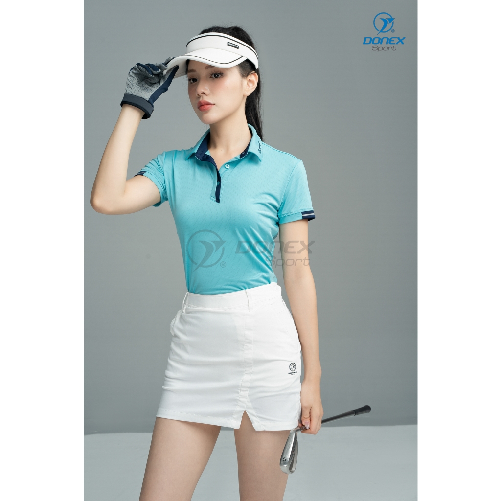 Áo Thể Thao Golf Nữ Donexsport Form Regular, In Chuyển Nhiệt Bền Màu, AC - 3820