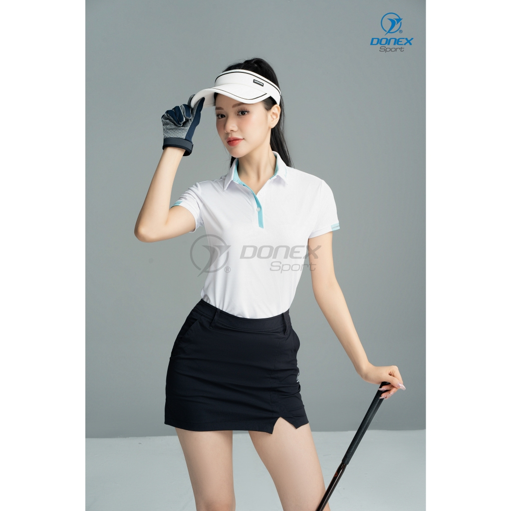 Áo Thể Thao Golf Nữ Donexsport Form Regular, In Chuyển Nhiệt Bền Màu, AC - 3820