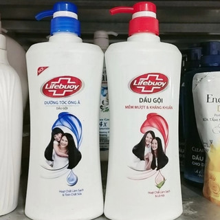 Dầu gội Lifebuoy 640g ( tóc mềm mượt - tóc dày óng ả)