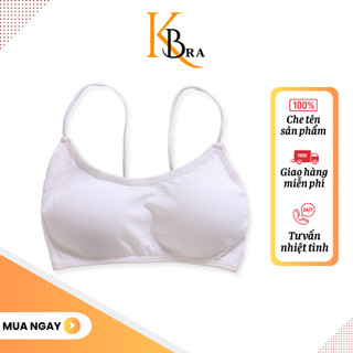 Áo ngực cotton nâng ngực co dãn đệm mút đan dây chéo cực xinh cá tính kbra 266