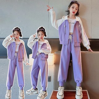 Set áo khoác chữ a kèm quần thời trang trẻ em beeshop d24020