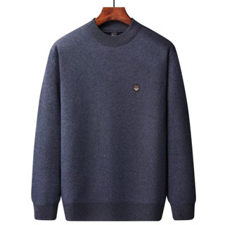  Áo len nam trung niên Áo cho bố hàng Quảng Châu Loại 1 áo thun tay dài nam trung niên mặc thu đông ấm áp cho ông 