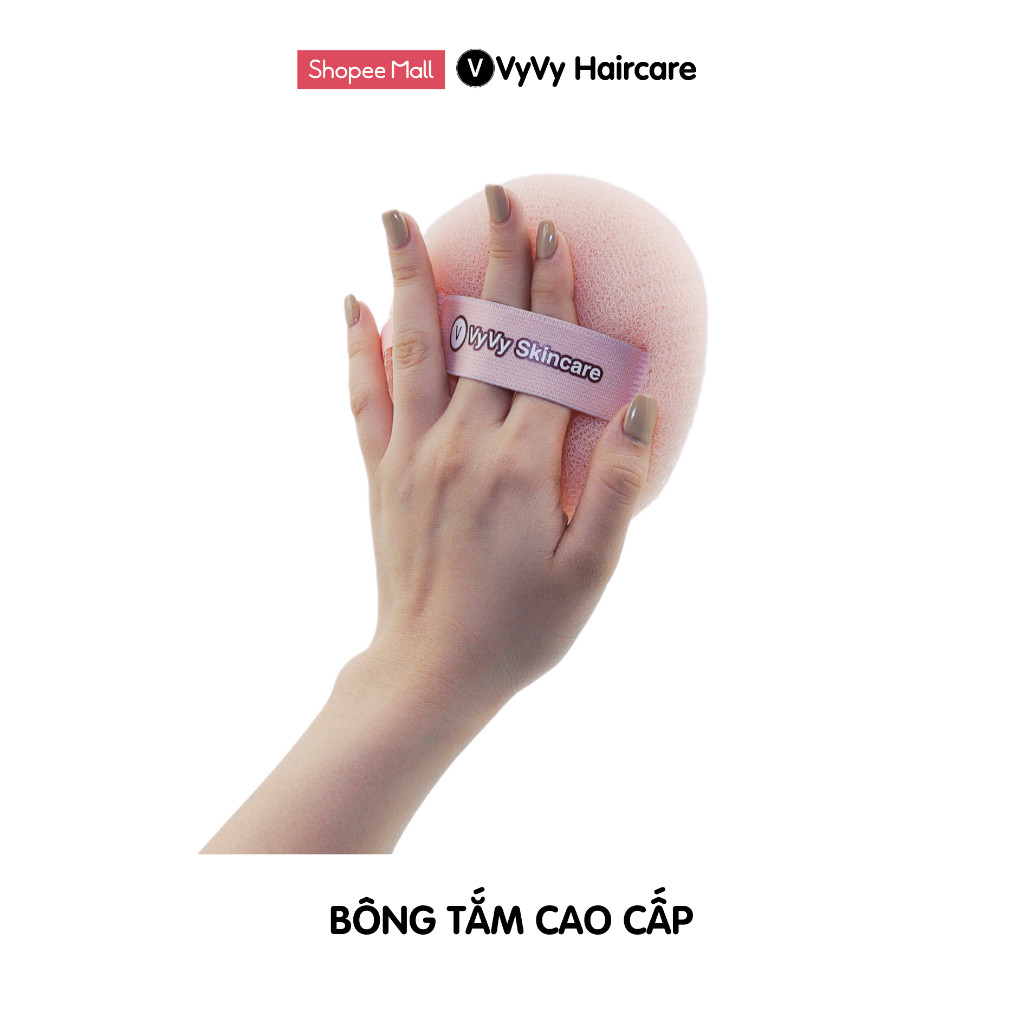 Bông tắm chất liệu cao cấp mềm mại vyvyhaircare V