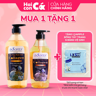 Sữa tắm tinh chất Collagen hương nước hoa Nhật DrSoftly - lưu hương tới 6h, dưỡng da mềm mịn