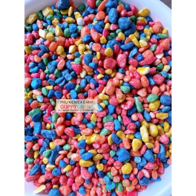 Sỏi Ngũ Sắc - Chuyên Dùng Trang Trí Bể Cá