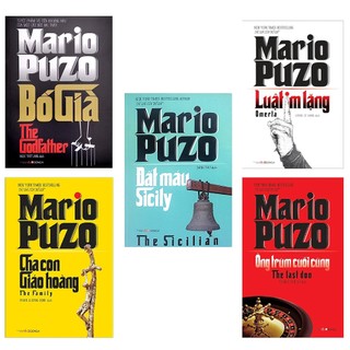 Sách - Bộ Sách Mario Puzo : Bố già, Cha con giáo hoàng, ông trùm cuối cùng, đất máu, luật im lặng