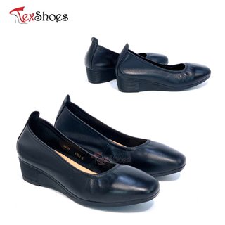 Giày công sở nữ da thật siêu mềm mại đế xuồng 3cm TEX SHOES