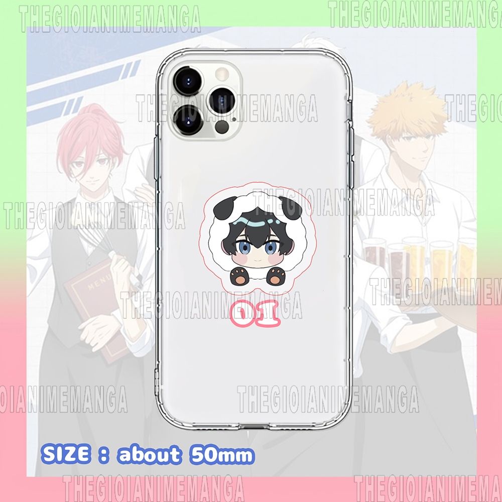 Giá đỡ điện thoại BLUE LOCK ver ÁO TAI THÚ anime chibi griptok mica acrylic phụ kiện móc khóa xinh xắn