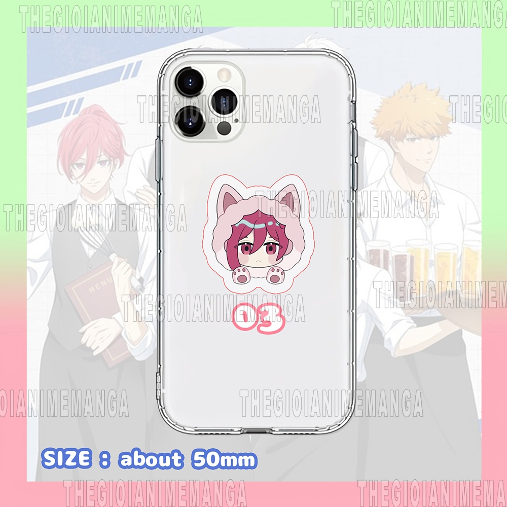 Giá đỡ điện thoại BLUE LOCK ver ÁO TAI THÚ anime chibi griptok mica acrylic phụ kiện móc khóa xinh xắn