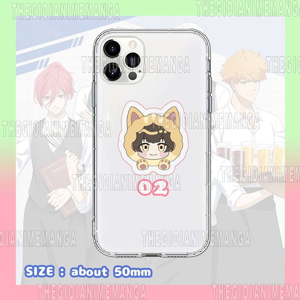 Giá đỡ điện thoại BLUE LOCK ver ÁO TAI THÚ anime chibi griptok mica acrylic phụ kiện móc khóa xinh xắn