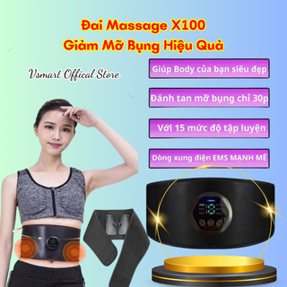 Đai Massage Giảm Mỡ Bụng Xung Điện, Đai Massage Tập Bụng Giảm Béo,Giúp Thon Gọn Cơ Thể, Giảm Mỡ Tăng Cơ Hiệu Quả...