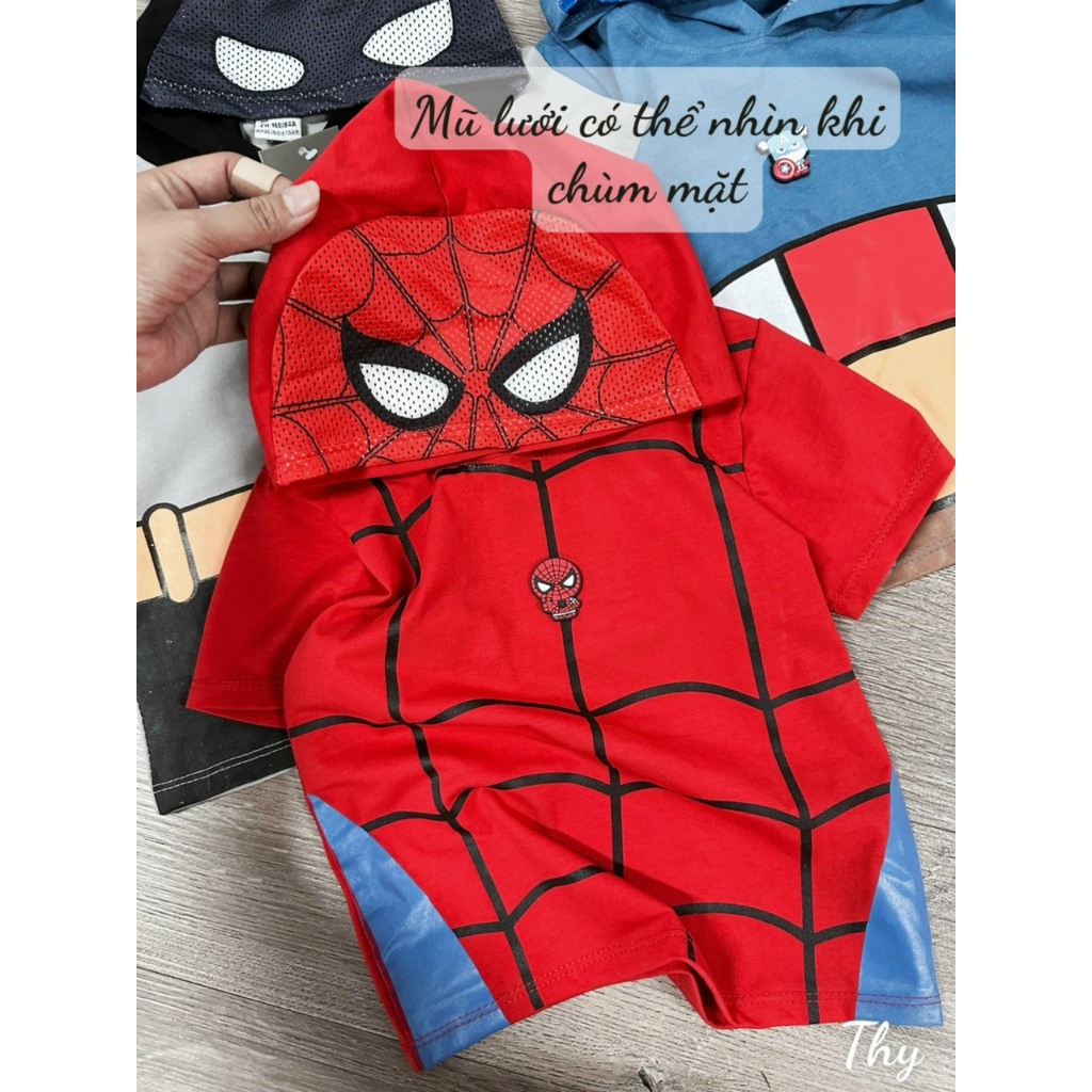 Bộ đồ áo hoá trang spiderman siêu nhân cho bé trai