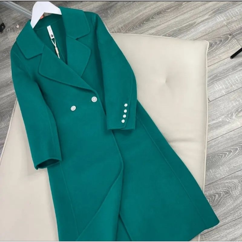 Áo dạ ép lông cừu QCCC dáng dài