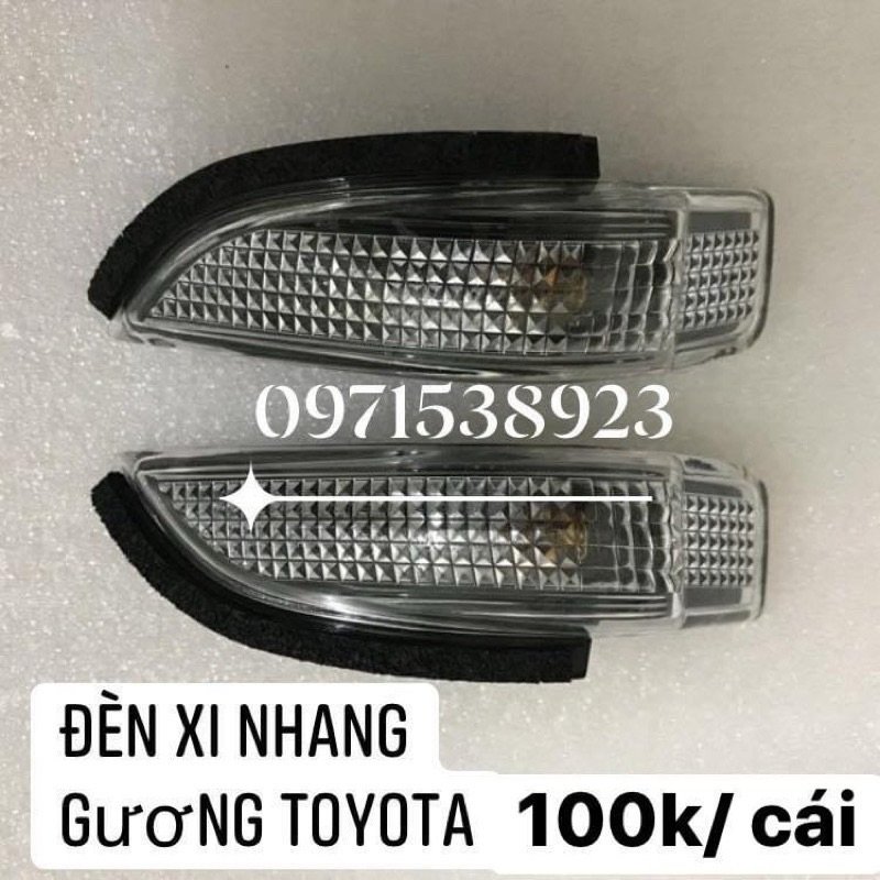 ĐÈN LED XI NHAN TRÊN GƯƠNG TOYOTA VIOS YARIS COROLLA ALTIS CAMRY 2013-2022 cao cấp
