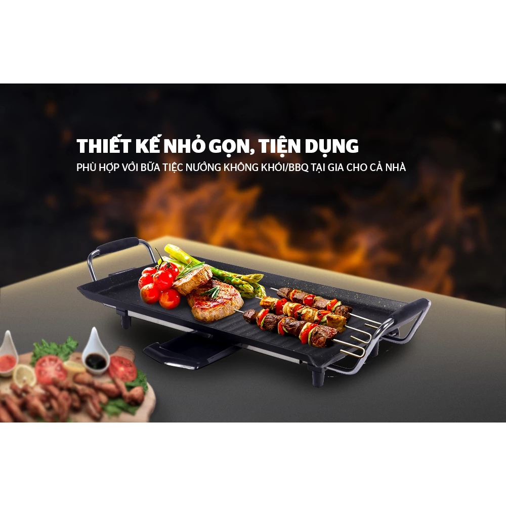 Bếp nướng điện không khói Sunhouse shd4607 công suất 1500w Hàng chính hãng | racadoy_store