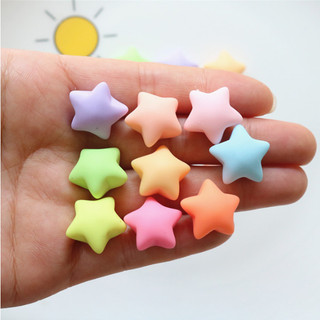 Combo 05 charm ngôi sao 3D bóng mờ trang trí kẹp tóc, đính túi ví, vỏ ốp điện thoại, dán Jibbitz