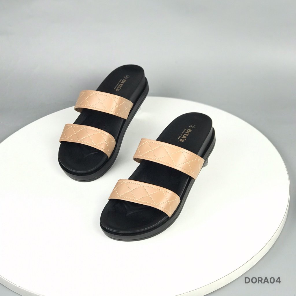 Dép lê nữ BITAS ❤️FREESHIP❤️ Dép lê 2 quai ngang đế nhẹ chống trượt DORA04